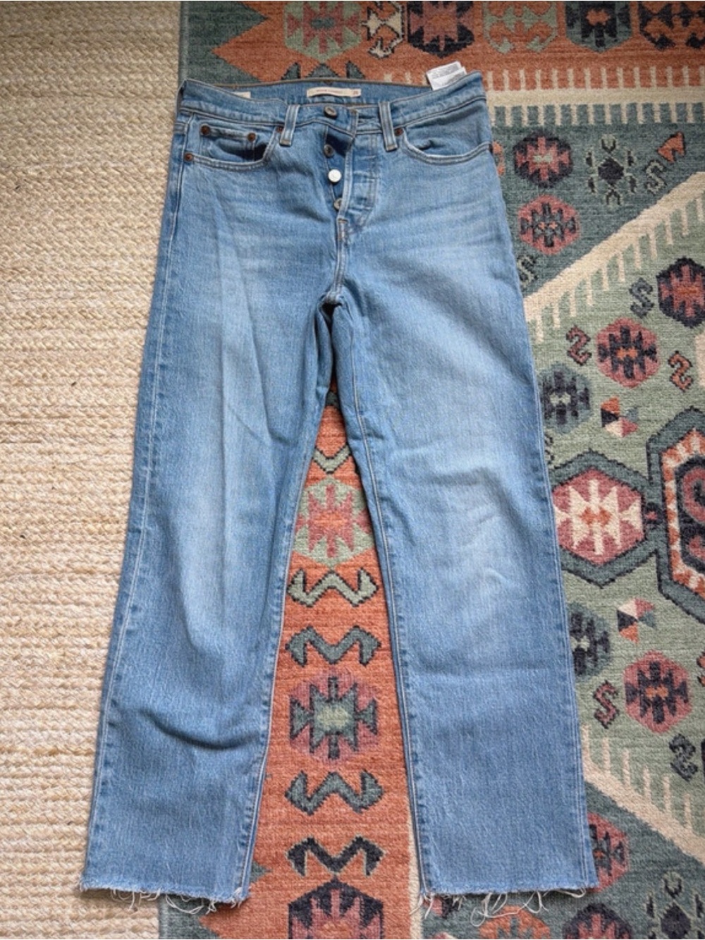 Levi's Light Blue Cropped Ankle Jeans